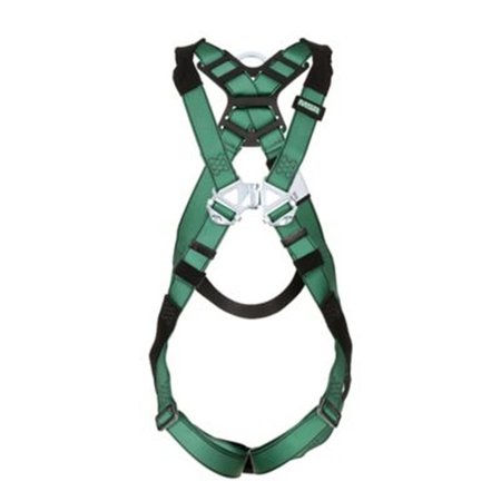 MSA SAFETY Back & Hip D-Rings Qwik-Fit Leg Straps V-Form Harness; Standard 454-10197200